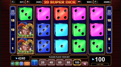 20 Super Dice Slot Gratis