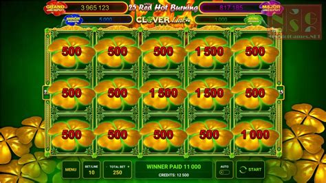 50 Red Hot Burning Clover Link Slot Gratis