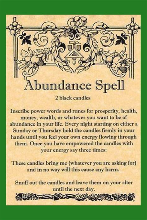 Abudance Spell Brabet