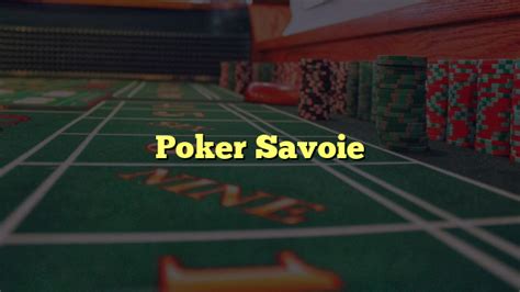 Animacao De Poker Savoie