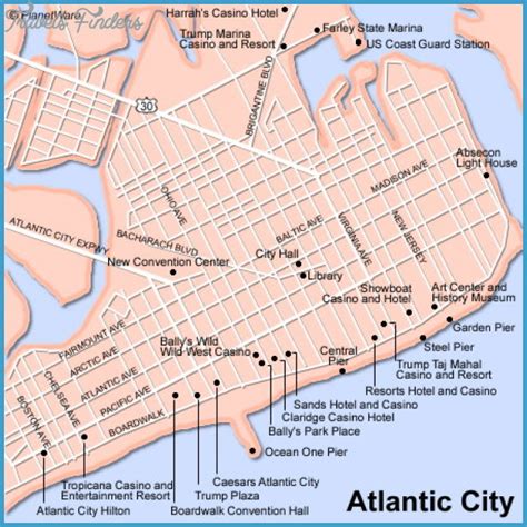 Atlantic City Casino Mapa De Faixa De