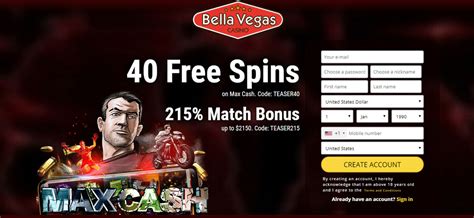 Bella Vegas Casino Bonus