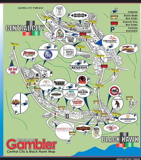 Black Hawk Colorado Casinos Mapa