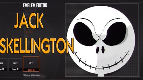 Black Ops 2 Jack Skellington Emblema Tutorial
