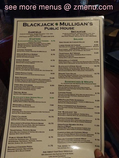 Blackjack Mulligans Secaucus Nova Jersey