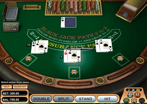 Blackjack Online No Jogo