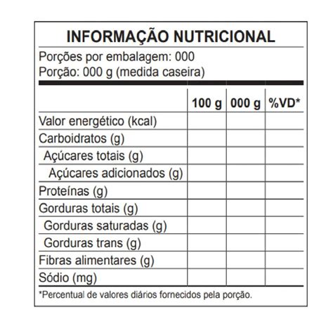 Blackjack Pizza Informacao Nutricional