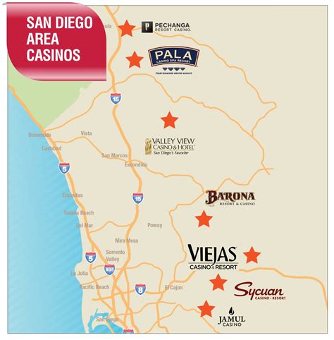 California Casino Resorts Mapa
