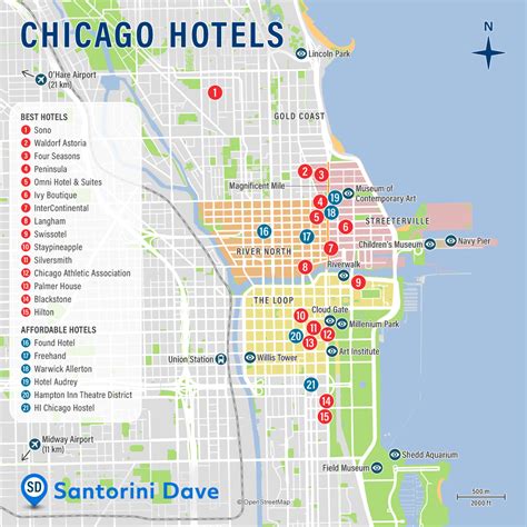 Casino Area De Chicago Mapa