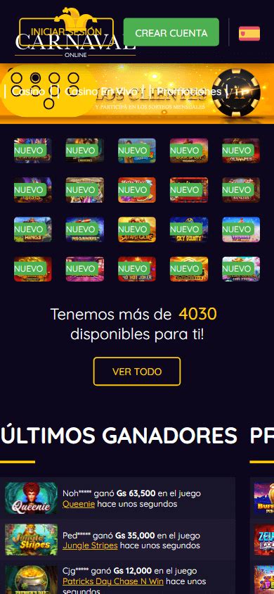 Casino Carnaval Online Mobile