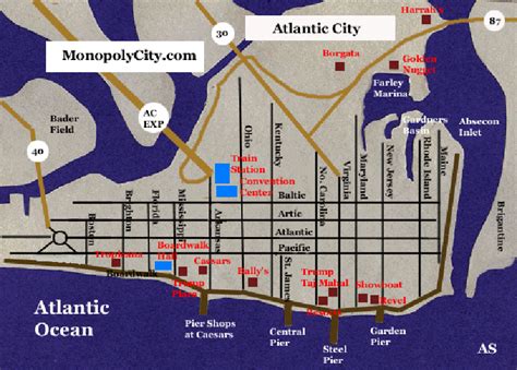 Casino Em Atlantic City Mapa