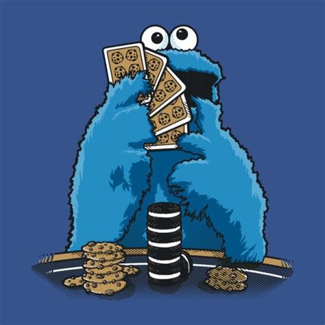 Cookie Monster Poker Face