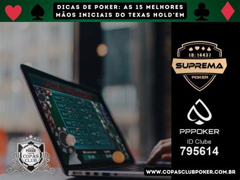 Dicas De Poker Melhores Maos Iniciais