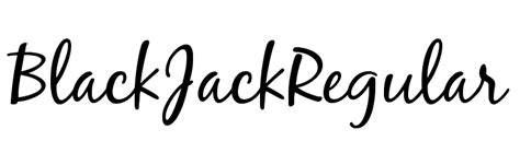 Download Gratis De Blackjack Regular Fonte