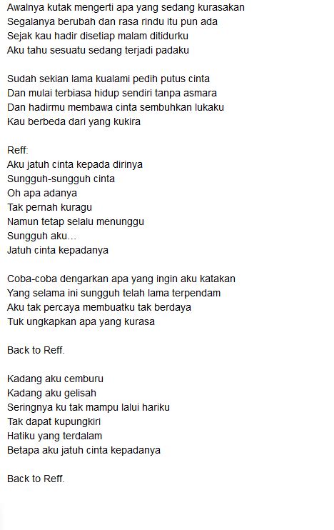 Download Lirik Lagu Aku Jatuh Cinta De Roleta