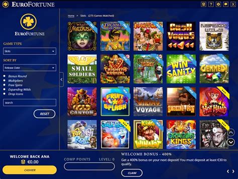 Eurofortune Online Casino Apostas