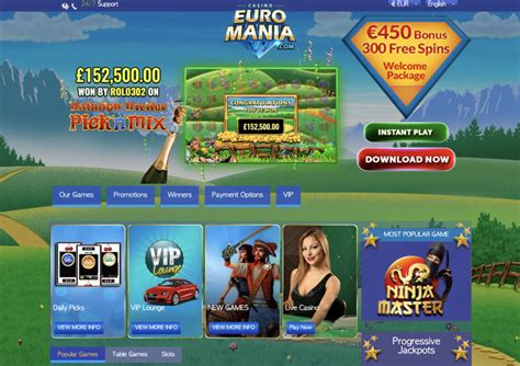 Euromania Casino Bonus Code 2024