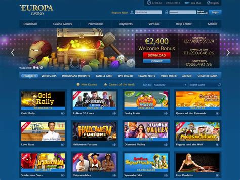 Europa Casino Slots Livres