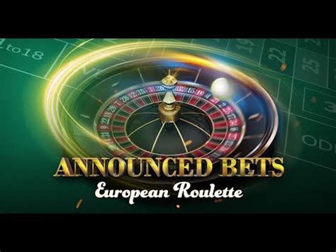 European Roulette Annouced Bets Bodog