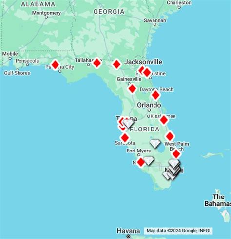 Florida Casinos Locais Mapa