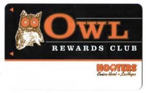 Hooters Casino Coruja Rewards Club