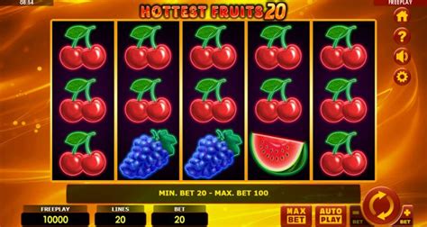 Hottest Fruits 20 Fixed Lines Leovegas