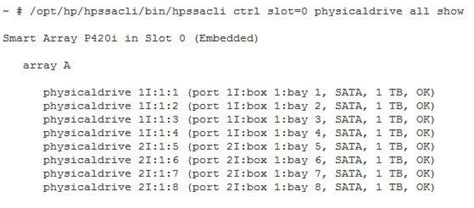 Hpacucli Ctrl Slot