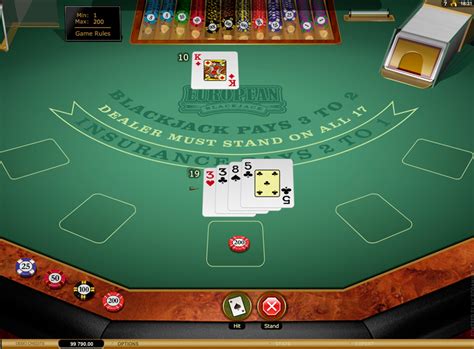Jogue European Blackjack Gold Online