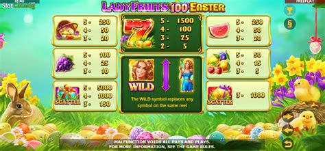 Lady Fruits 100 Easter Betano