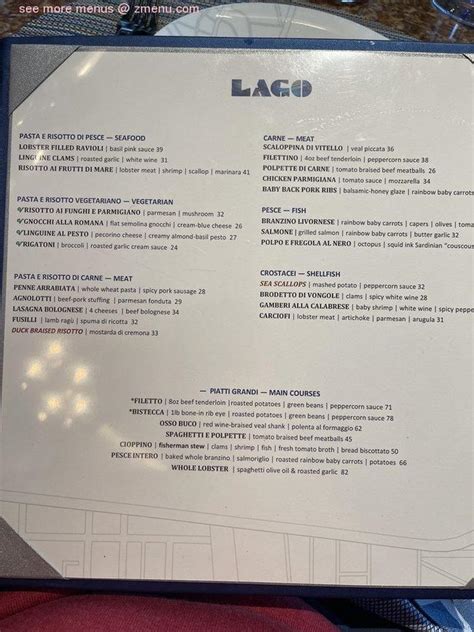 Lago Azul Casino Menu Do Restaurante