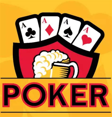 Logo Cerveza Poker Vetor