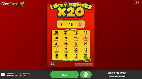 Lucky Number X20 Bodog