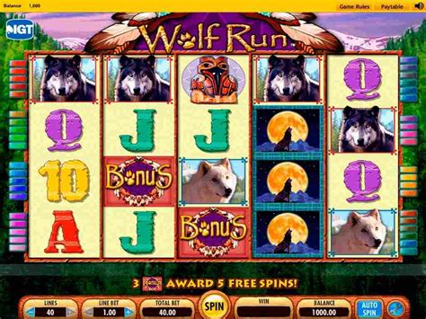 Maquina De Fenda De Cassino Wolf Run