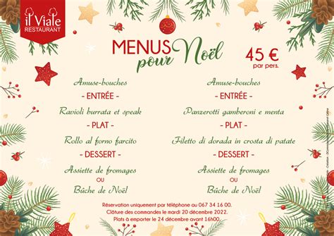 Menu Noel Geant Casino 2024