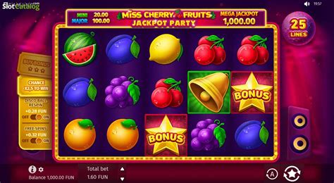 Miss Cherry Fruits Jackpot Party Slot Gratis