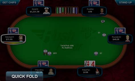 O Full Tilt Poker Cliente Android