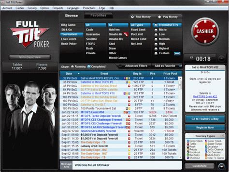 O Full Tilt Poker Freeroll Passar