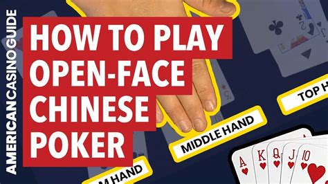 Open Face Chinese Poker Regras Do Torneio