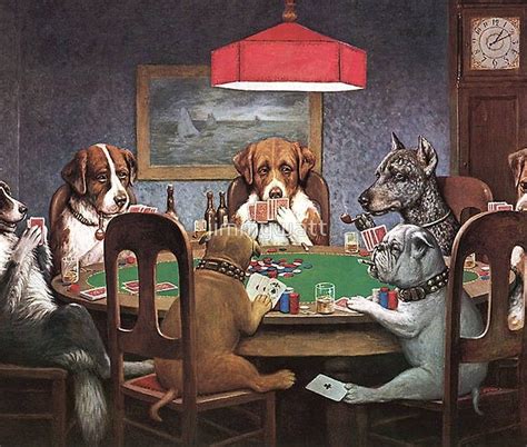 Perros Jugando Poker Pintura