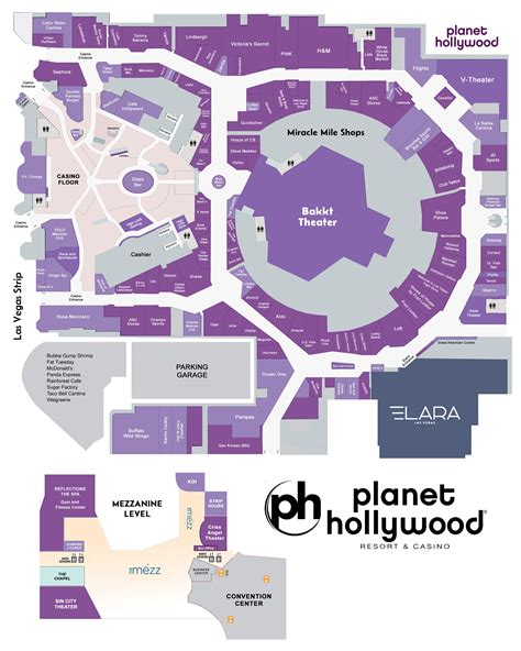 Planet Hollywood Casino Mapa