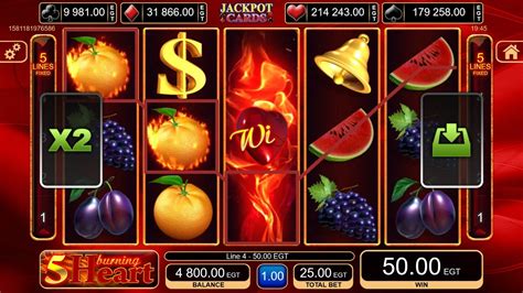 Play 5 Burning Hearts Slot