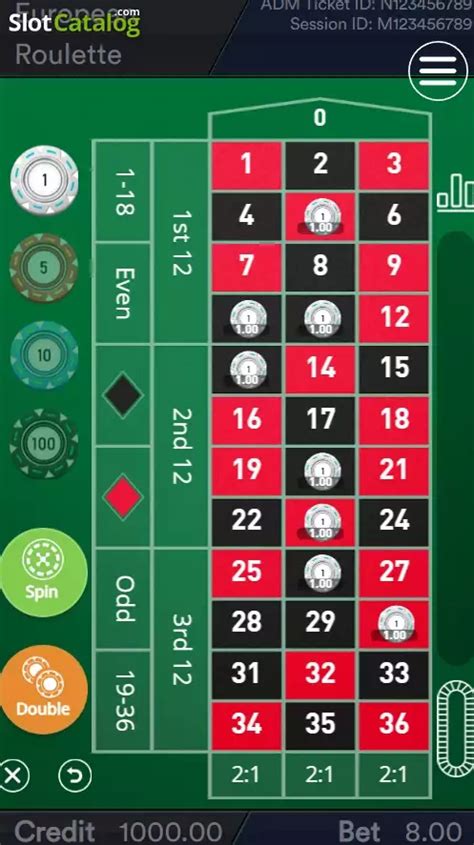 Play European Roulette Esa Gaming Slot