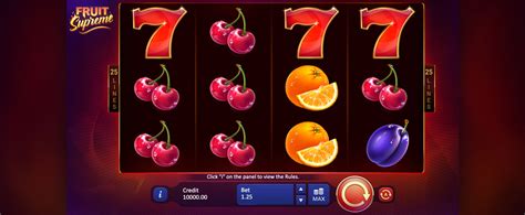 Play Fruit Supreme 25 Lines Slot