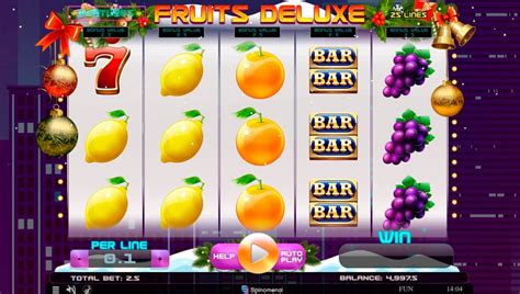 Play Fruits Deluxe Christmas Edition Slot