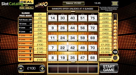 Play Slingo Deal Or No Deal Us Slot