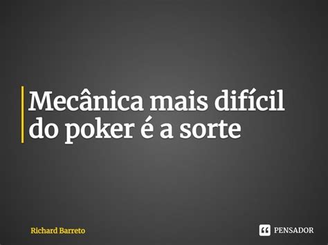 Poker Aderencia Mecanica