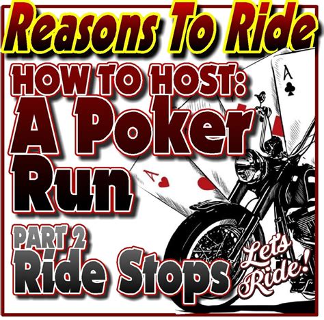 Poker Run Stop Ideias