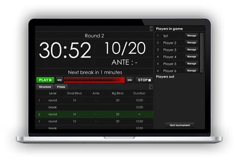 Poker Timer App