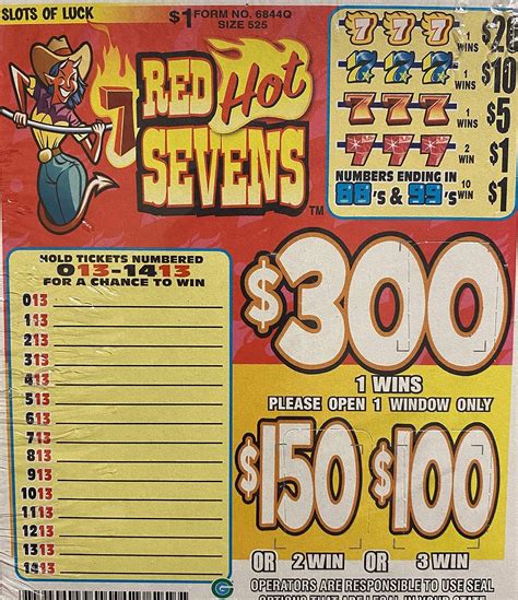 Red Hot Sevens Pull Tabs Betano
