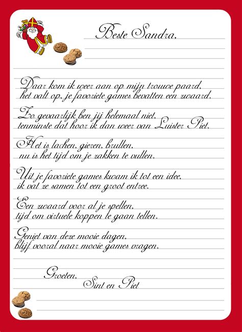 Sinterklaas Gedichten Slotzinnen